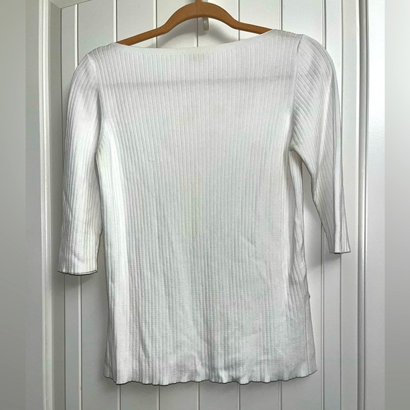 Malo Italia Women’s White Cashmere Sweater size M